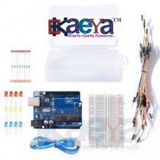 OkaeYa Basic Starter Kit Arduino Uno R3 400 Breadboard Led Jumper Wire for Arduino